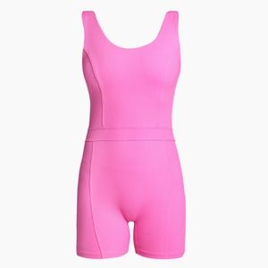 Year of Ours- Johanna Colorblock Romper *Malibu Pink